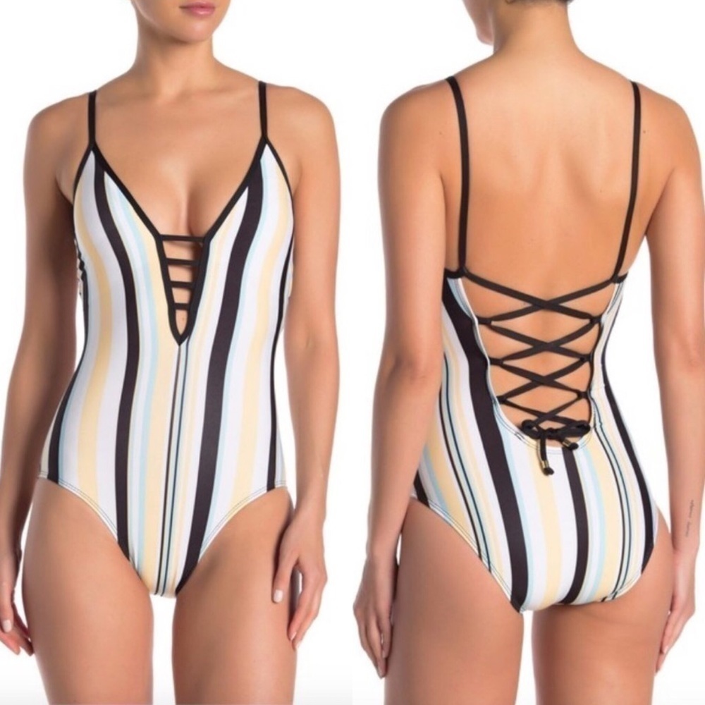Ella Moss Tenacious Stripe One-Piece Swimsuit